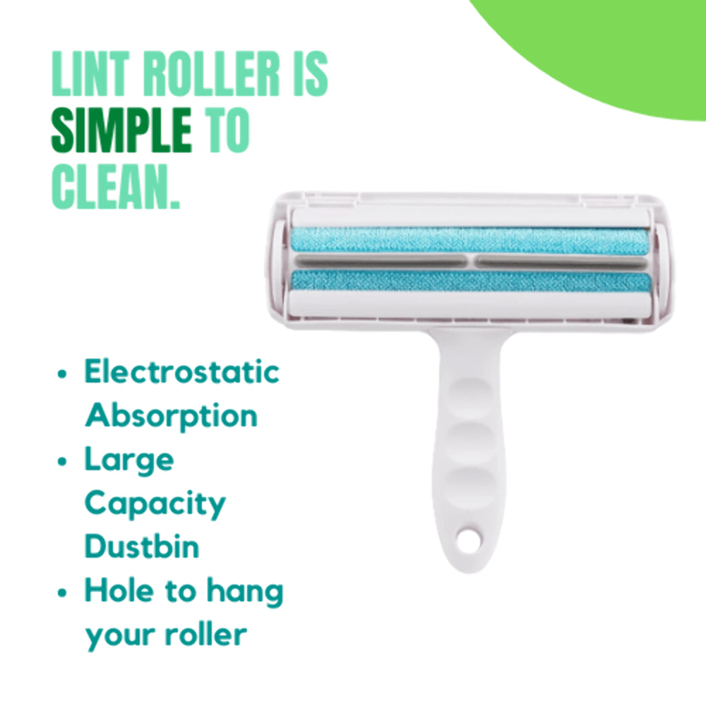 Reusable Pet Hair Remover Roller – For Furniture, Carpet & Car Seats