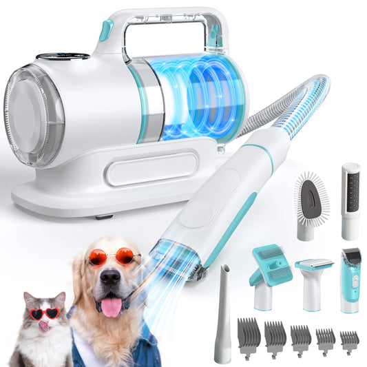 6-in-1 Dog Grooming Kit – Vacuum, Clippers & Hair Suction