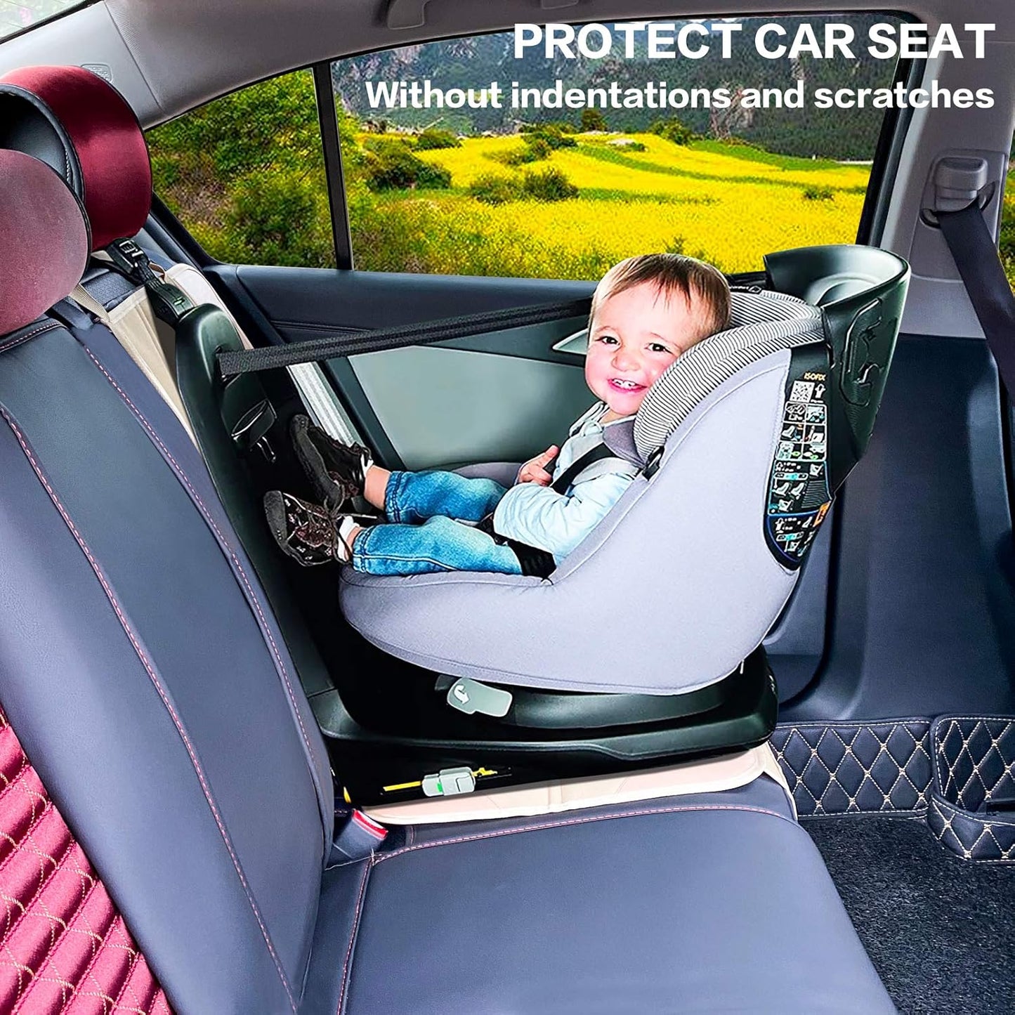 Waterproof Car Seat Protector – Non-Slip, Thick & Durable (Ochre)